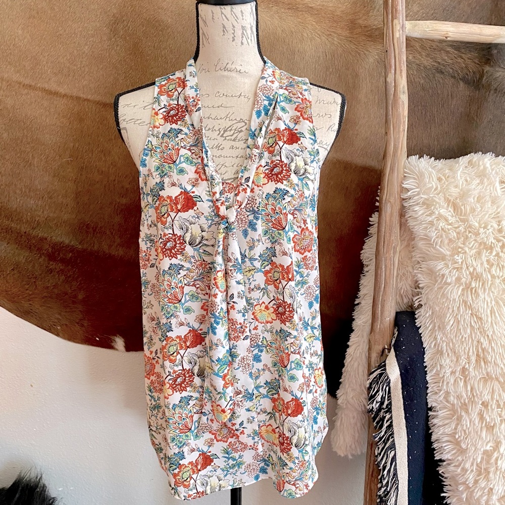 Long, Flowered Blouse - image 1